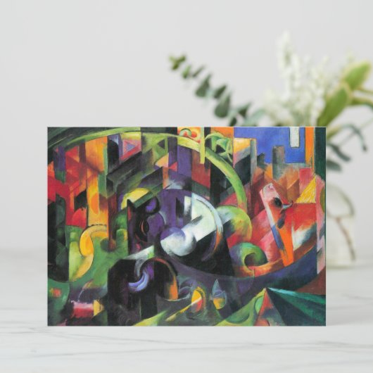 Afbeelding met vee van Franz Marc,  kunst (Staand voorkant)