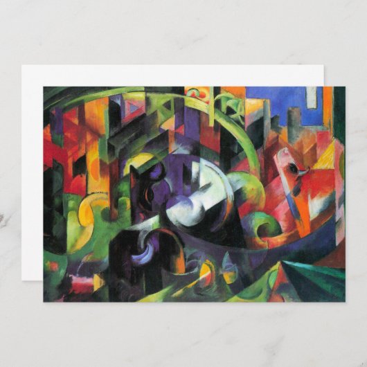 Afbeelding met vee van Franz Marc,  kunst (Voorkant / Achterkant)