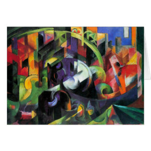 Afbeelding met vee van Franz Marc,  kunst