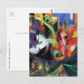 Afbeelding met vee van Franz Marc,  kunst Briefkaart (Voorkant / Achterkant)