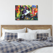 Afbeelding met vee van Franz Marc, kunst Canvas Afdruk (Insitu (Slaapkamer))