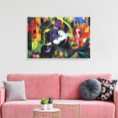 Afbeelding met vee van Franz Marc, kunst Canvas Afdruk (Insitu (Woonkamer))