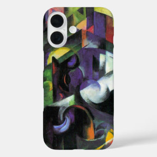 Afbeelding met vee van Franz Marc,  kunst iPhone 16 Hoesje