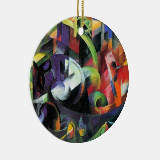 Afbeelding met vee van Franz Marc,  kunst Keramisch Ornament (Rechts)