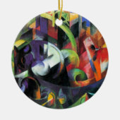 Afbeelding met vee van Franz Marc,  kunst Keramisch Ornament (Voorkant)
