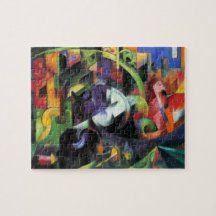 Afbeelding met vee van Franz Marc,  kunst