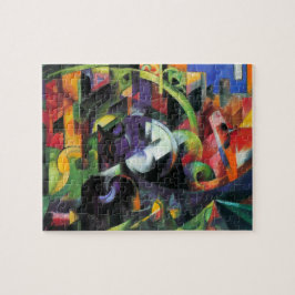 Afbeelding met vee van Franz Marc,  kunst Legpuzzel