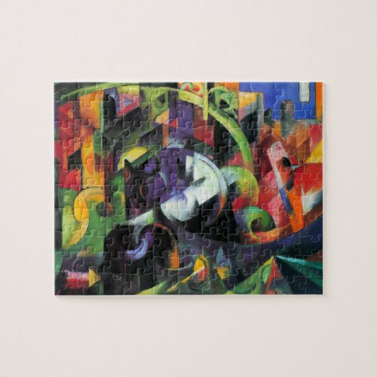 Afbeelding met vee van Franz Marc, kunst Legpuzzel (Horizontaal)
