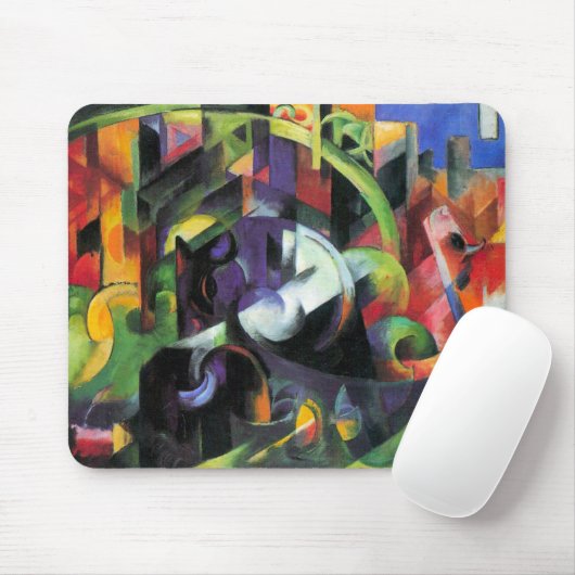 Afbeelding met vee van Franz Marc,  kunst Muismat (Met muis)
