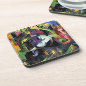 Afbeelding met vee van Franz Marc,  kunst Onderzetter (Linkerzijde)