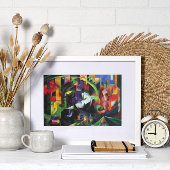 Afbeelding met vee van Franz Marc,  kunst Poster