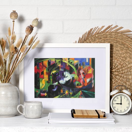 Afbeelding met vee van Franz Marc, kunst Poster