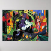 Afbeelding met vee van Franz Marc, kunst Poster (Voorkant)
