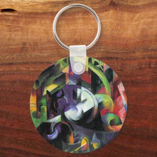 Afbeelding met vee van Franz Marc,  kunst Sleutelhanger (Voorkant)