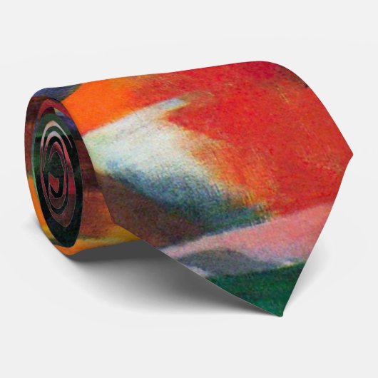 Afbeelding met vee van Franz Marc,  kunst Stropdas (Opgerold)