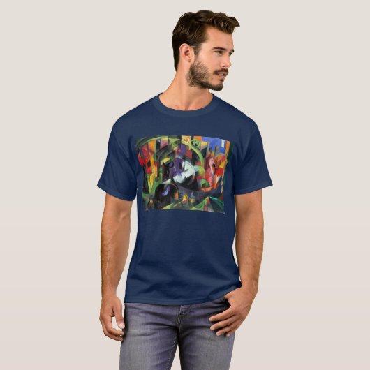 Afbeelding met vee van Franz Marc, kunst T-shirt (Voorkant volledig)