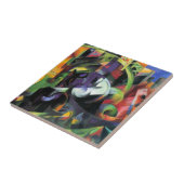 Afbeelding met vee van Franz Marc,  kunst Tegeltje (Zijkant)
