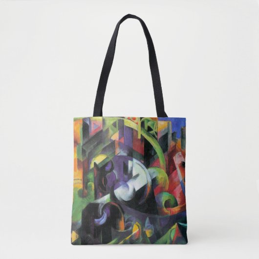 Afbeelding met vee van Franz Marc,  kunst Tote Bag (Voorkant)