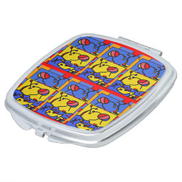 Afbeelding met vis moderne kunst handtas spiegeltje