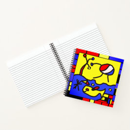 Afbeelding met vis moderne kunst notitieboek