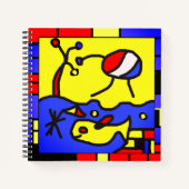 Afbeelding met vis moderne kunst notitieboek (Voorkant)