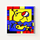 Afbeelding met vis moderne kunst notitieboek (Achterkant)