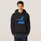 Afbeelding met vulling - Baby Blue Hoodie (Voorkant volledig)