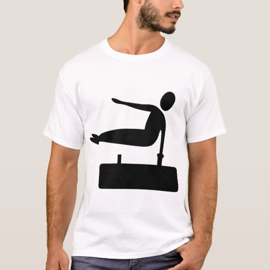 Afbeelding met vulling - zwart t-shirt (Voorkant)