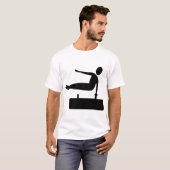 Afbeelding met vulling - zwart t-shirt (Voorkant volledig)