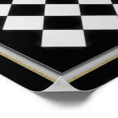 Afbeelding met zwart en zilver verplaatsen poster (Hoek)