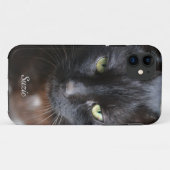 Afbeelding met zwarte kat met Motivatie Case-Mate iPhone Case (Achterkant (horizontaal))