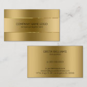 Afbeelding Metallic Gold Background Visitekaartje (Voorkant / Achterkant)