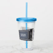 Afbeelding microgolf cartoon acryl drinkbeker (Voorkant)