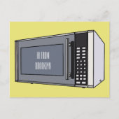Afbeelding microgolf cartoon briefkaart (Voorkant)