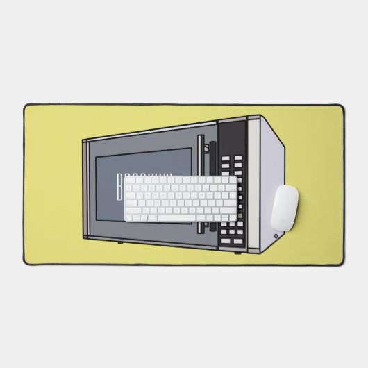 Afbeelding microgolf cartoon bureaumat (Keyboard & Muis)