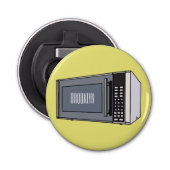 Afbeelding microgolf cartoon button flesopener (Voorkant)