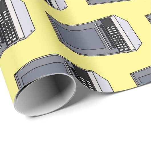 Afbeelding microgolf cartoon cadeaupapier (Rol Hoek)