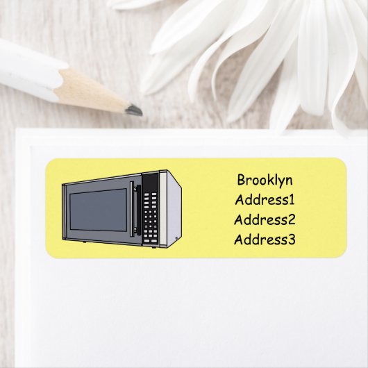 Afbeelding microgolf cartoon etiket (Insitu)