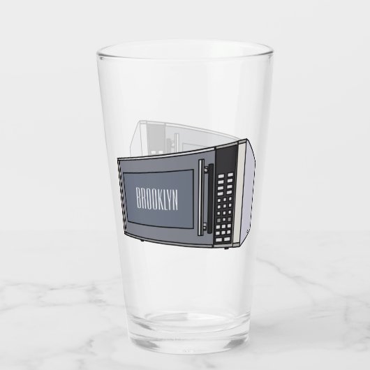 Afbeelding microgolf cartoon glas (Achterkant)