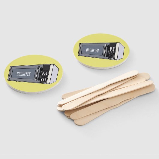 Afbeelding microgolf cartoon handwaaier (Niet-gemonteerd)