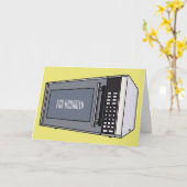 Afbeelding microgolf cartoon kaart (Gele Bloem)