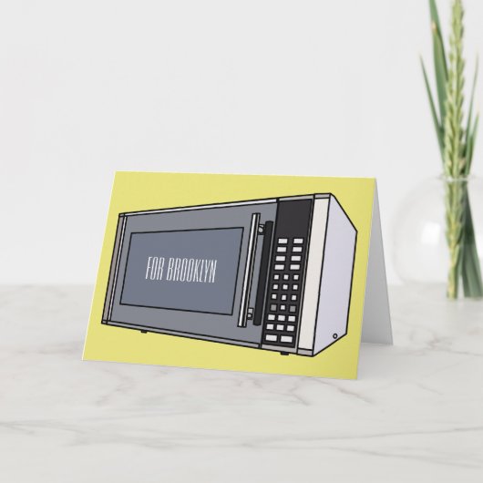 Afbeelding microgolf cartoon kaart (Voorkant)