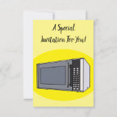 Afbeelding microgolf cartoon kaart (Achterkant)