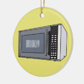 Afbeelding microgolf cartoon keramisch ornament (Links)