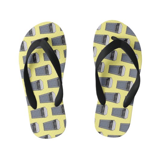 Afbeelding microgolf cartoon kinder teenslippers (Voetbed)