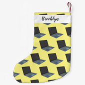 Afbeelding microgolf cartoon kleine kerstsok (Achterkant)