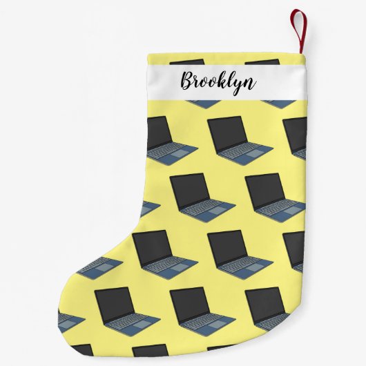 Afbeelding microgolf cartoon kleine kerstsok (Achterkant)