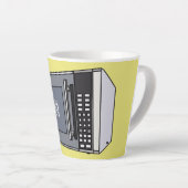 Afbeelding microgolf cartoon latte mok (Rechterhoek)