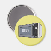 Afbeelding microgolf cartoon magneet (Voorkant / Achterkant)