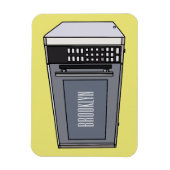 Afbeelding microgolf cartoon magneet (Verticaal)